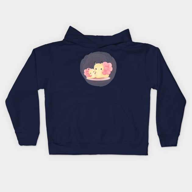 Snail Motherhood Kids Hoodie by Mako Design 